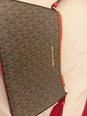 MICHAEL KORS 숄더백 브라운/레드