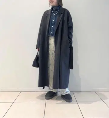 Spick & Span super160s 롱 체스터 컬러 코트