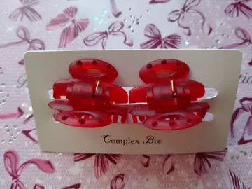 [ 미사용 ] 컴플렉스 비즈 헤어 클립 2개 세트