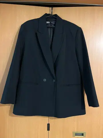 ZARA 블랙 더블 버튼 자켓 L