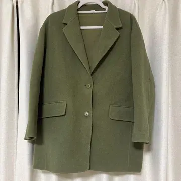 Mila Owen 올리브 그린 체스터 코트 빅