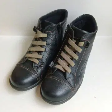 ACHILLES SORBO 사이드 지퍼 숏부츠 블랙