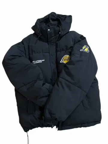 로스앤젤레스 레이커스 다운 자켓 블랙