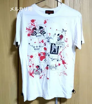 Deorart 해골 혈액 T셔츠 화이트