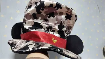 미키 귀 달린 카모플라쥬 모자