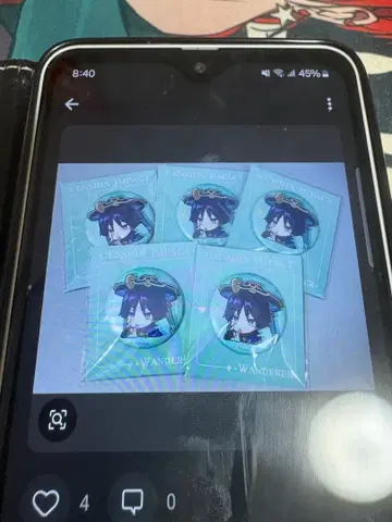 [ 새상품/미개봉 ] 원신 방랑자 미니 캐릭터 캔뱃지 5개 묶음 판매