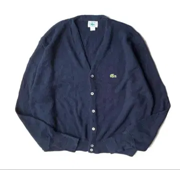 80's IZOD LACOSTE USA제 아크릴 가디건 네이비