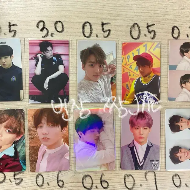 방탄 정국 지민 포카 팔아요