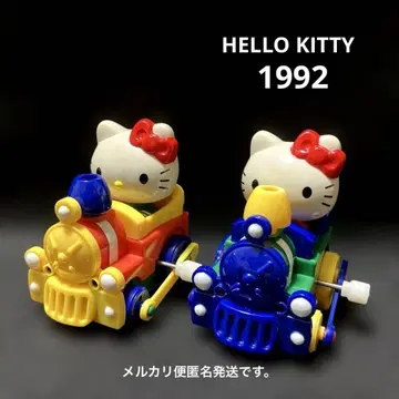 HELLO KITTY 태엽식 기관차 완구 1992년제 레어템