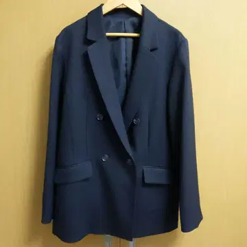 이온 스타일 purelast 오버 사이즈 자켓 더블 브레스트 블랙 계열