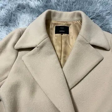 [ kemit AMACA ] 벨트 롱 코트 캐시미어 혼방 엘레강트 고급