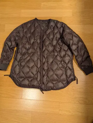 TAION 별주 후드 포함 블루종 밀리터리 퀼팅 블루종