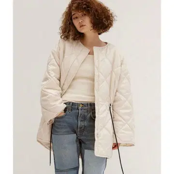 GALLARDAGALANTE 퀼팅 블루종 화이트