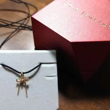 [ STAR JEWELRY ] 리본 목걸이