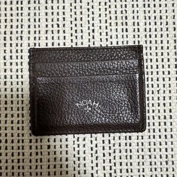 NOAH 브라운 가죽 카드 케이스