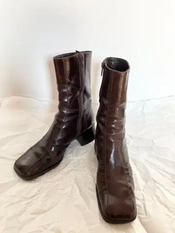 KRIZIA 미들 부츠 브라운 사이즈 36 1/2 (23.5) 이탈리아