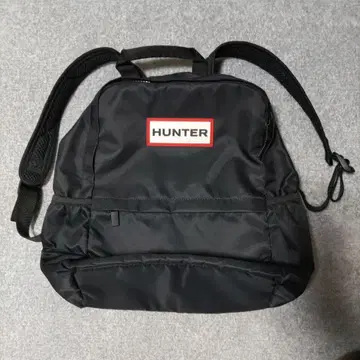 HUNTER 블랙 백팩
