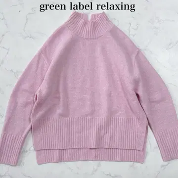 그린 라벨 릴랙싱 울 니트 스웨터 핑크