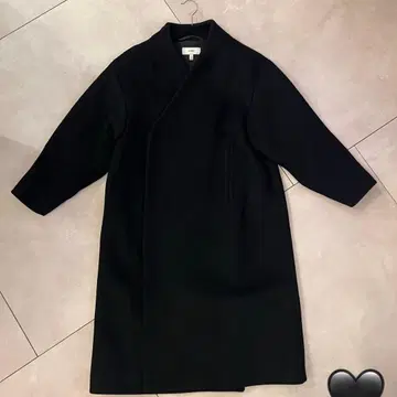 HYKE 멜톤 노카라 코트