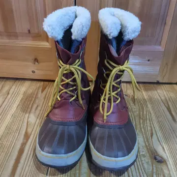 SOREL 방수 하이컷 부츠 브라운/레드