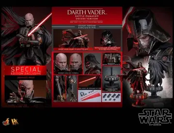 핫토이즈 다스 베이더 배틀 데미지 / 디럭스판