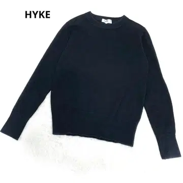 HYKE 하이크 캐시미어 혼방 코튼 크루넥 풀오버 상의 1