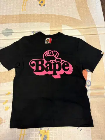 APEE 리사 Babymilo 티셔츠 블랙 핑크 Ape tall 사이즈
