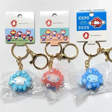 산리오 x 미야쿠미야쿠 키링 파스텔 최애 컬러 클리어 시나모롤