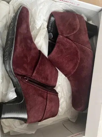 REGAL 버건디 스웨이드 부티 GRPP6568 AF