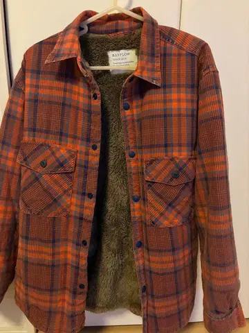 BAYFLOW 보아 체크 무늬 셔츠 보아 안감