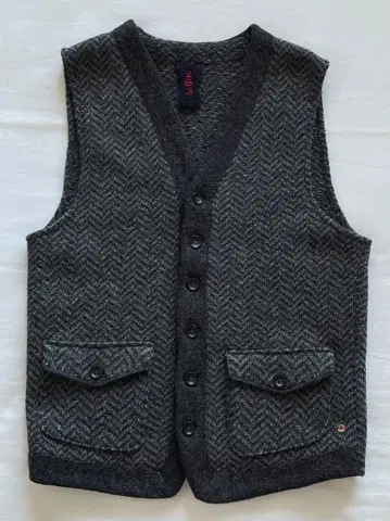 SLOWEAR 2B3 니트 베스트 헤링본 50 베스트 울