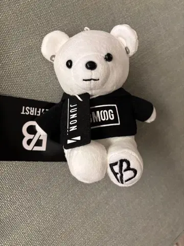 JUNON 화이트 곰 봉제 인형