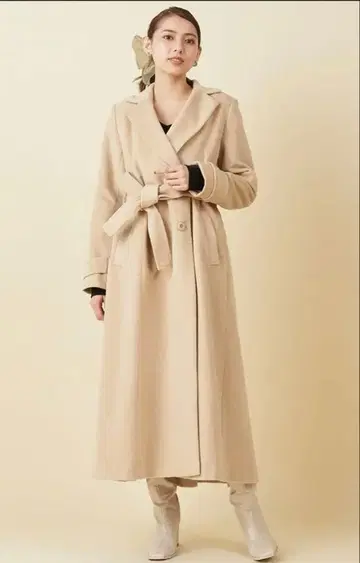 ROYAL PARTY 로얄 파티 백턱 테일러 롱 코트 M