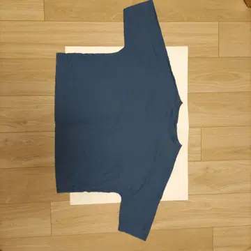 파란색 100% 코튼 반팔 티셔츠