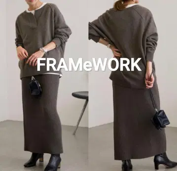 [ 미사용 ] FRAMeWORK 셋업 미들 게이지 천축 헨리 풀오버