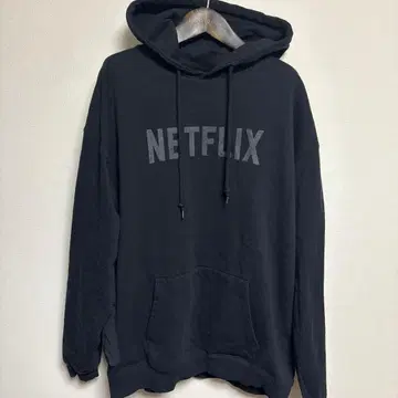 beams NETFLIX 블랙 후드 맨투맨 XL