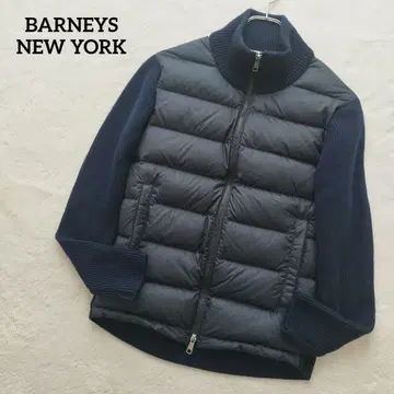 바니스뉴욕 다운 니트 콤비네이션 블루종