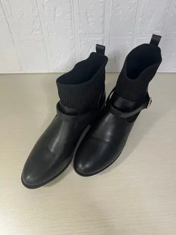 블랙 사이드 고어 부츠 LL