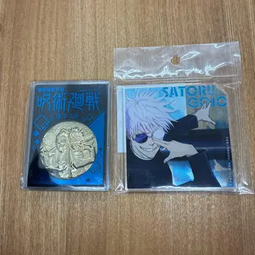 극장판 주술회전 회옥 옥절 메달 & 아크릴 코스터 고죠 사토루