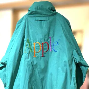 빈티지 Apple 자수 로고 리버서블 점퍼