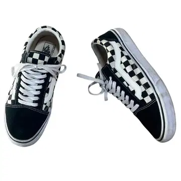 VANS 반스/글렌체크/올드스쿨/블랙/27.5cm