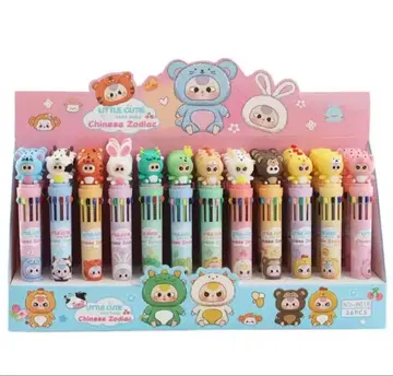 베이비쓰리 10색 볼펜 12