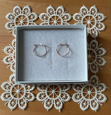 새상품급 K10 PG 꼬임 후프 귀걸이 1.5cm