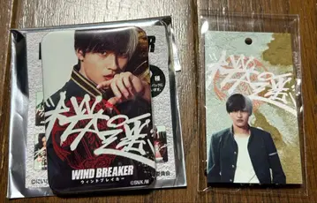 영화 윈드브레이커 사쿠라 하루카 캔뱃지 미니 카드 키링