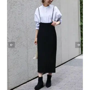 noble 숄더 스트랩 살로펫 스커트