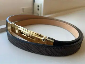 AMBOISE 리자드풍 다크 브라운 가죽 벨트 라빠르망 구매