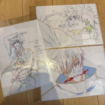 주술회전전 원화 클리어 파일 고죠 사토루 시부야 사변 회옥 3점