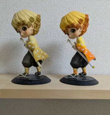 Qposket 귀멸의 칼날 아가츠마 젠이츠 피규어 2개 세트