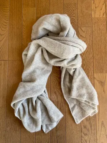 evam eva 캐시미어 100% 머플러 라이트 그레이