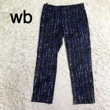 wb 올 패턴 캐주얼 팬츠